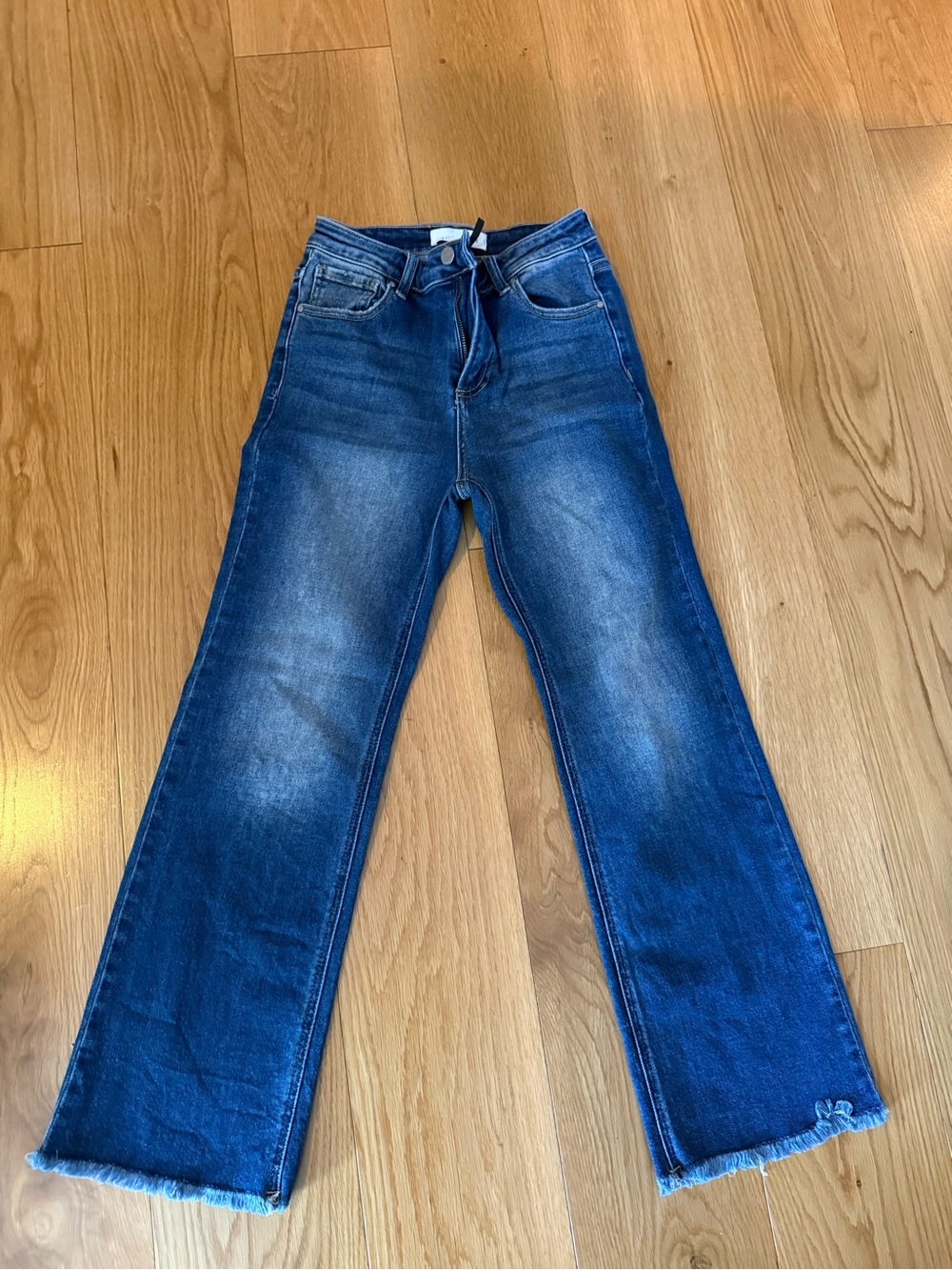 Women’s  Blue Straight-Leg Jeans